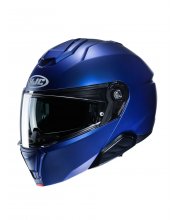 Metallic Blue HJC I91 Blank Motorcycle Helmet at JTS Biker Clothing